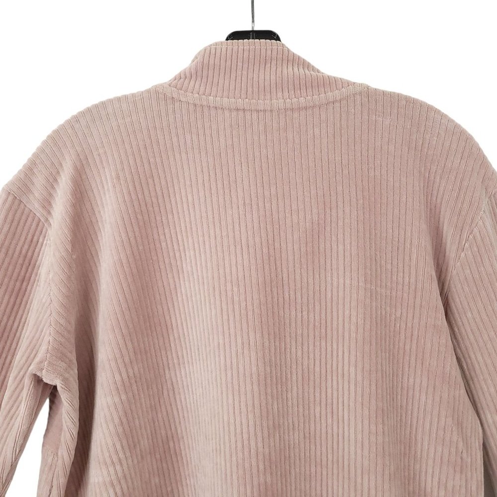 Simply Southern Velour Corduroy Pink Mauve Pullover Top Womens M Long Sleeve - Picture 16 of 16